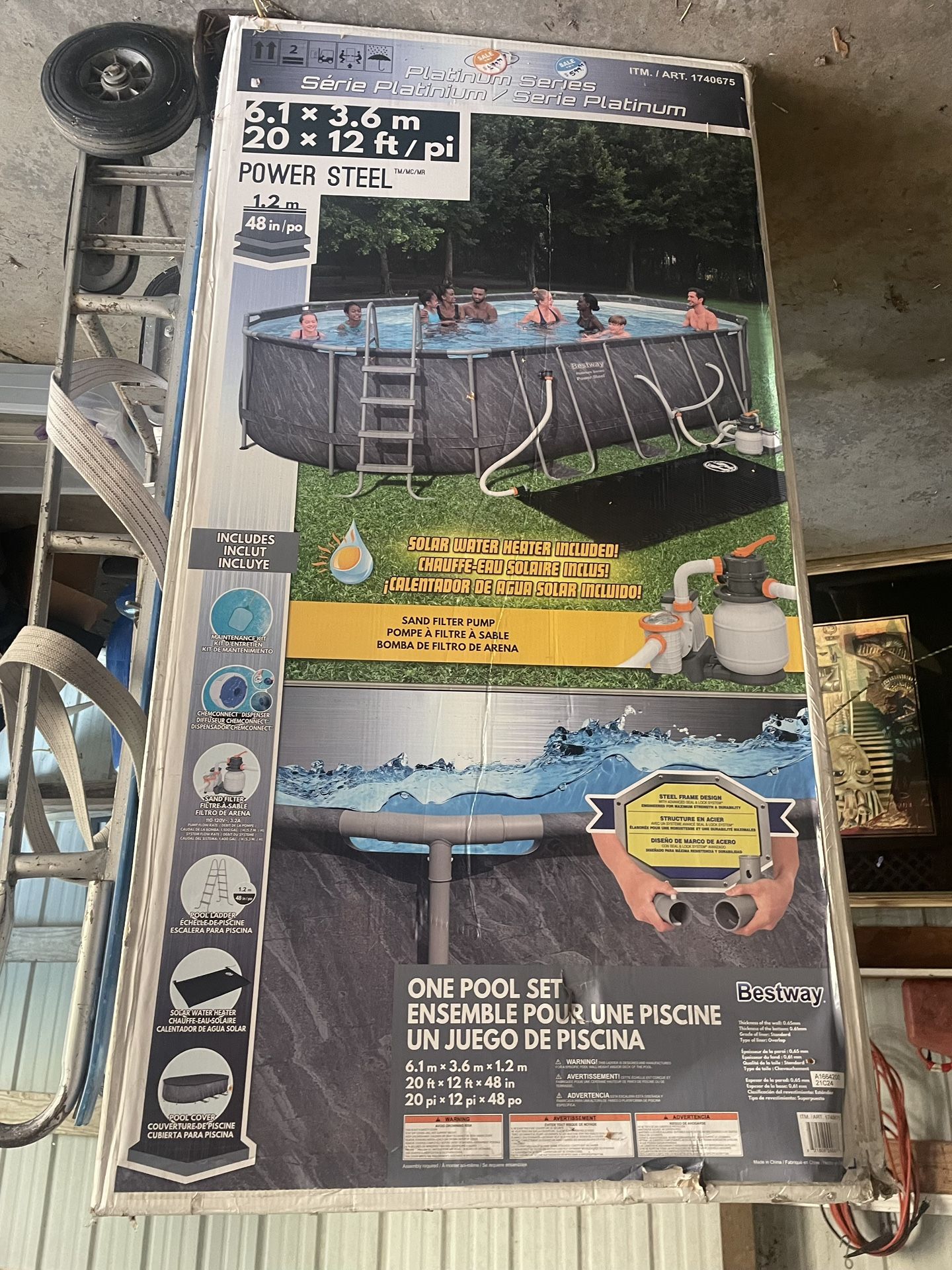 Solar Heated Brand New In Box Pool