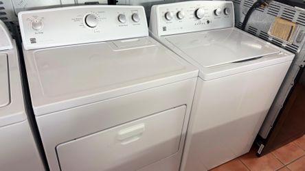 Kenmore washer and dryer set with warranty included