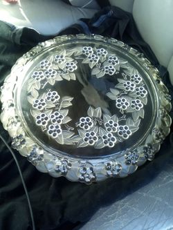 Mikasa Walther Glass Cake and Torte Platter 13" 