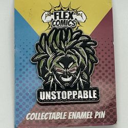 DBZ Broly Unstoppable Collectible Pin. 