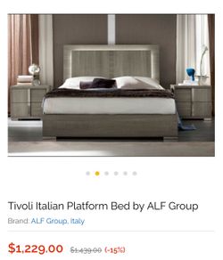 Queen size bed / Italian design