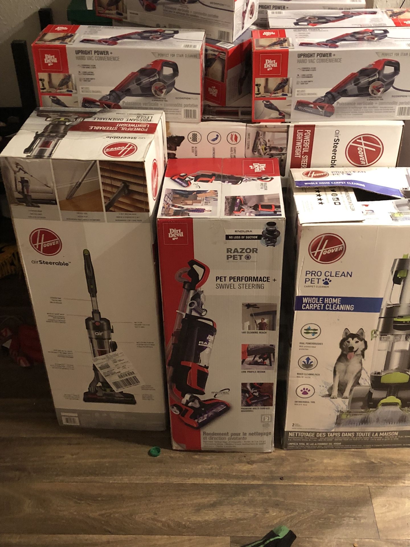 big and small vaccums for sale 