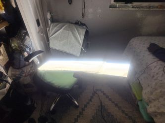 Set of 3 Bright White LED Panels w/ Power Supply