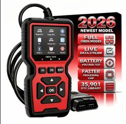 Advanced OBD2 Scanner Tool - Professional Code Reader & Scan Tool for Live Data, Check Engine Light, And Diagnostic Code Reading - Ideal for Mechanics
