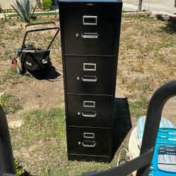 Black Filing Cabinet