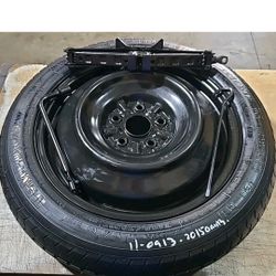 SPARE TIRE 17" WITH JACK KIT TOOLS FITS 2007 thru 2017 TOYOTA CAMRY
