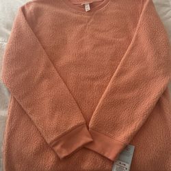 Cat and Jack Girls XL (16) Sweatshirt Soft Long Sleeve Orange 