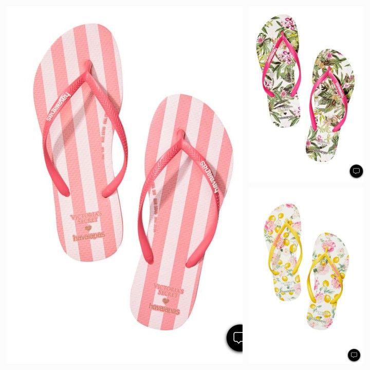 New Victoria Secret X Slim Havaianas Size 11/12 $20 Each 