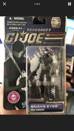 GI JOE RENEGADES SNAKE EYES ACTION FIGURE