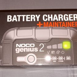 NOCO GENIUS2, 2A Smart Car Battery Charger, 6V and 12V Automotive Charger