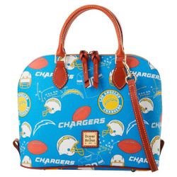 Los Angeles Chargers Dooney & Bourke Game Day Zip Zip Satchel
