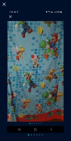 Vintage Super Mario Top Sheet Nintendo