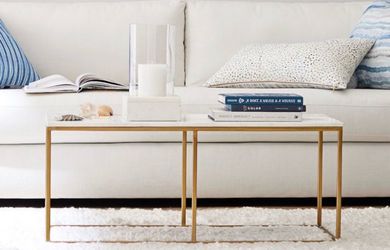 Pottery Barn Delaney Marble Coffee Table – Excellent Condition