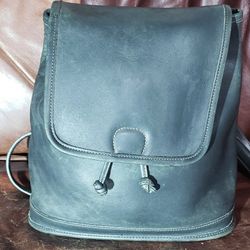 Coach Leather Backpack Purse 