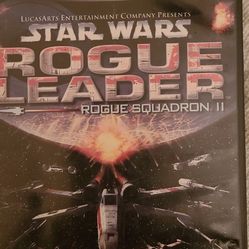 Nintendo GameCube  Star Wars Rogue Leader Rogue Squadron II  disk excellent, includes book. Free shipping. Teen violence.