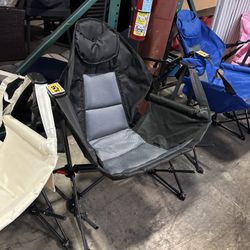 $30.00!!! (5 colors) New Foldable Outdoor Camping Swing Chair With Foot Rest Fishing Beach