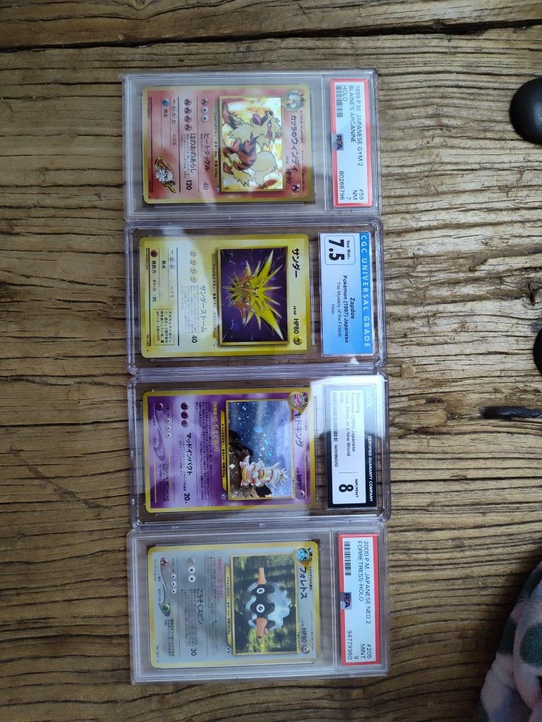 Vintage Pokemon Cards Slabs