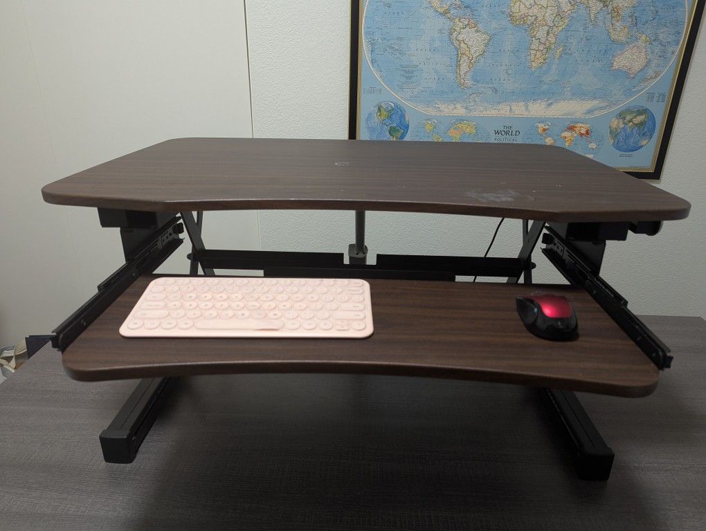 ApexDesk ZT Series Height Adjustable Sit to Stand Electric Desk Converter