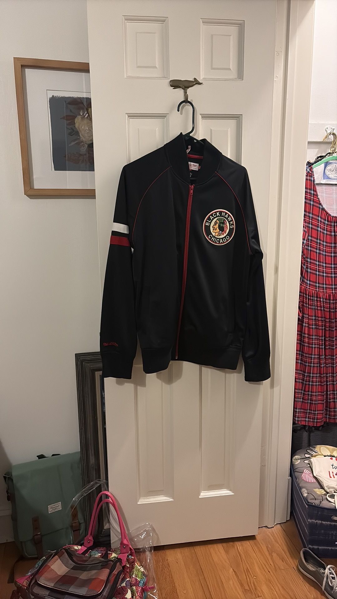 Authentic Blackhawks Zippered Jacket