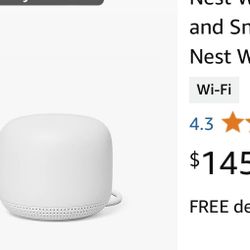 Nest WiFi Point - Wi-Fi Extender and Smart Speaker