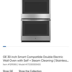 Smart GE Double Electric Wall Oven 