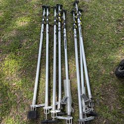 5’ to 12 ‘ dust containment poles (8) total selling all for $200 . Will sell separately at $30 each used all still work fine . 