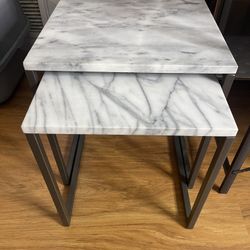 MARBLE END TABLES