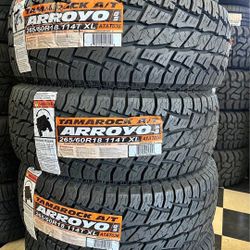 265/60R18 Set Of 4  Arroyo A/T New Tires 