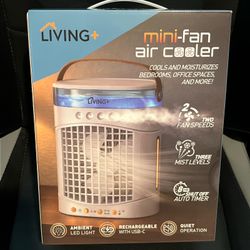 LivingPlus Personal Air Conditioner Cooler Fan Portable Mini Space Cooler