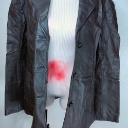 Leather World by Lucky Leather Jacket Women's large