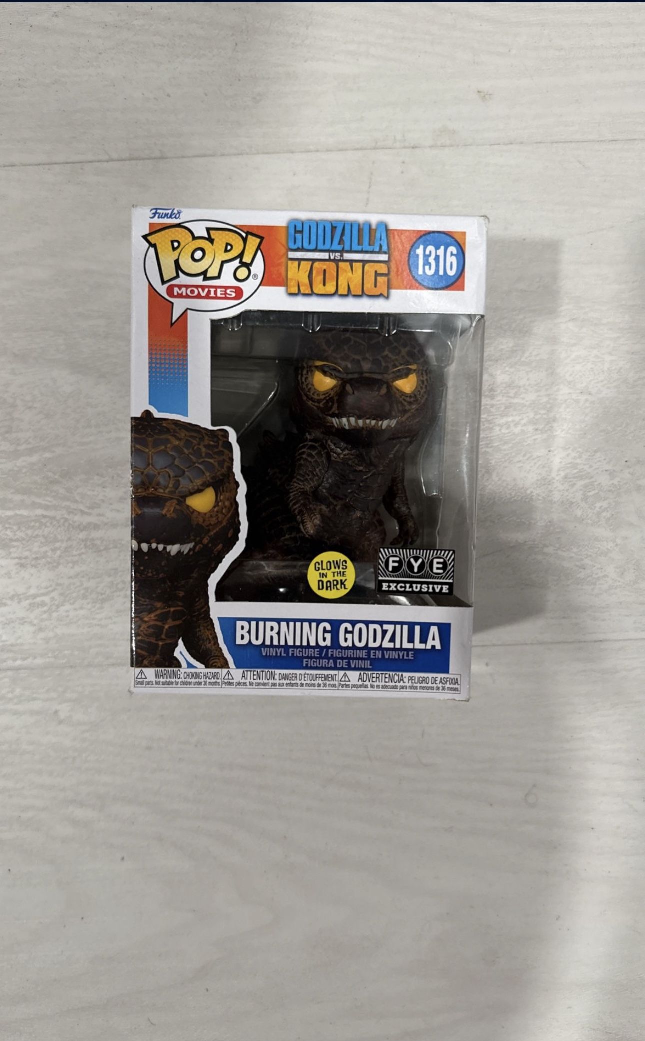 FYE *Exclusive* Burning Godzilla Funko Pop