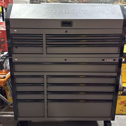 Husky cool gray double tool chest
