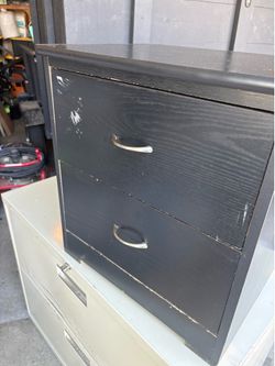 Black night stand