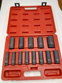 Sunex Tools 13pc SAE Long Impact Socket Set 6pt 7/16" to 1-1/4" Complete Lifetime Warranty
