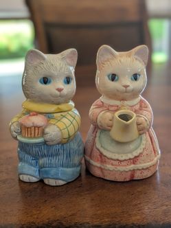 Vintage Avon Cat Sugar Bowl and Creamer