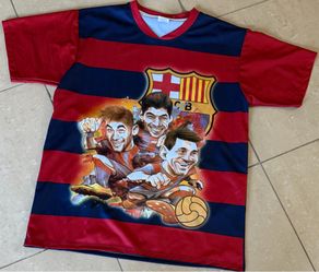 Soccer Prime Barcelona Messi Neymar Suarez Sz L Jersey