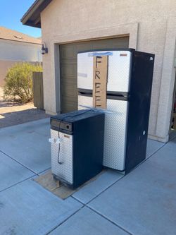 Free freezerator and trash compactor both need work