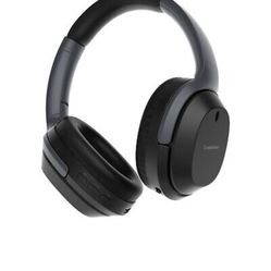 BROOKSTONE SilentNX Wireless Headphones Blue Bluetooth Noise Cancelling Foldable