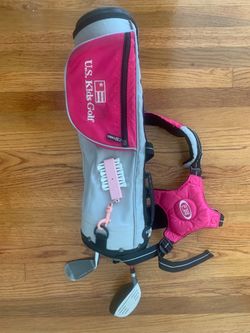 USKG 39 Kids Golf Bag and Club Set Ultra Light Driver Putter 7