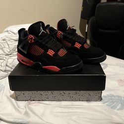 Jordan 4s Red Thunder Size 10 And A Half