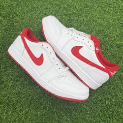 New Jordan 1 Low Red White Size 11