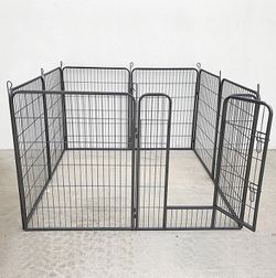 (NEW) $115 Heavy Duty 40” Tall x 32” Wide x 8-Panel Pet Playpen Dog Crate Kennel Exercise Cage Fence Play Pen