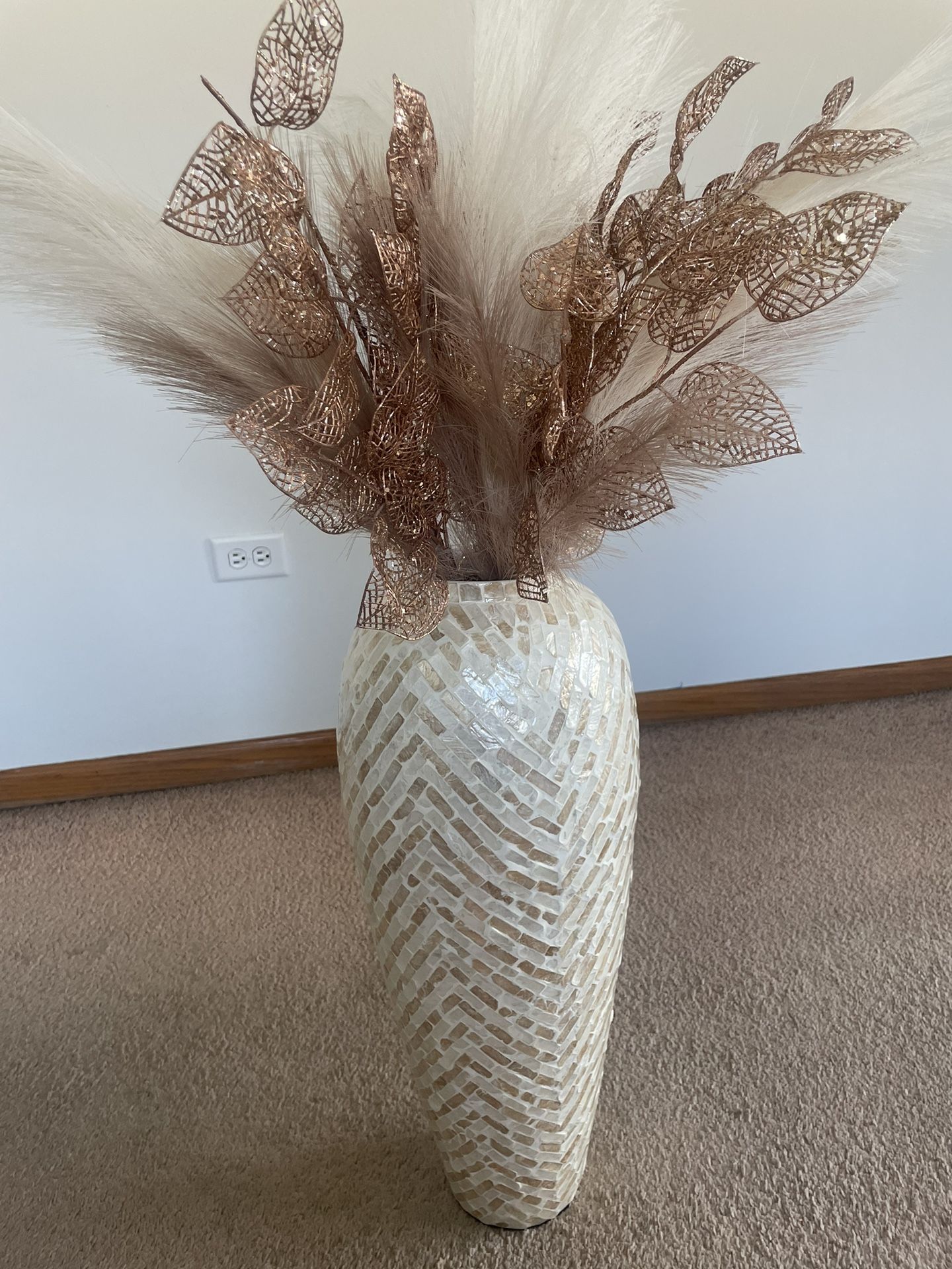 Decorative Vase with Floral Arrangement