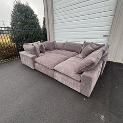 Modular Cloud Sectional With Ottoman