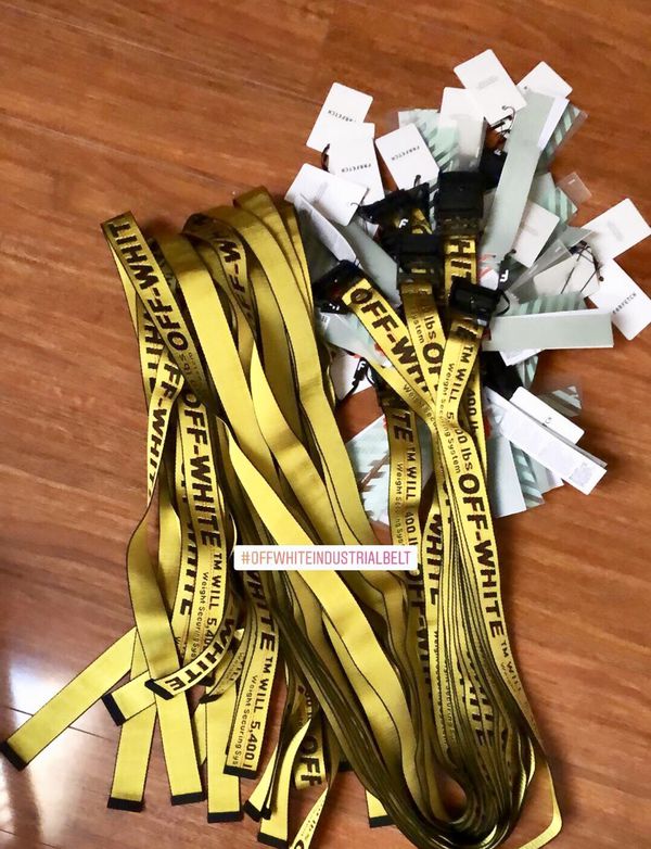 NEW Off-White Industrial Belt Yellow Black for Sale in Tamarac, FL - OfferUp