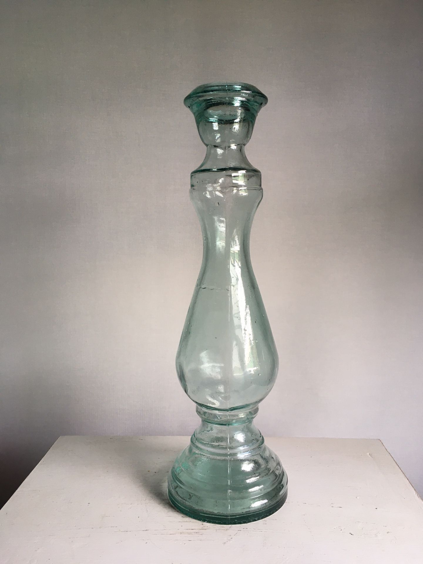 Aqua Glass Vases/Stands 