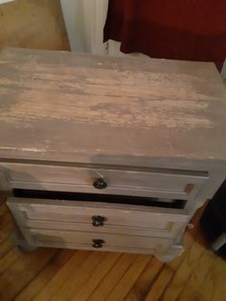 Dreaser/end table finished unique and ready project