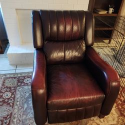 Real Leather Recliner 