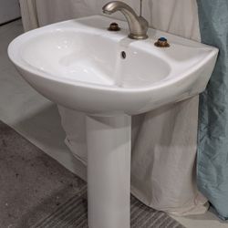 Sterling Pedestal Sink And Base.
