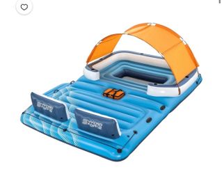 Hydro Force 12'9" x 8'8" x 2'4" Tropical Breeze 6-Person Inflatable Party Island